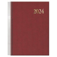 AGENDA 2026 SEGOVIA ESPIRAL DÍA PÁGINA 14 X 20 CM. COLOR BURDEOS DOHE 12734 - 26 (Espera 4 dias)